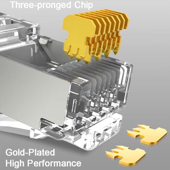 Plug RJ45 Cat.6 schermato - confezione da 100 P512 Power-it