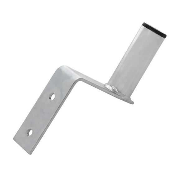 Supporto a parete per antenna in acciaio zincato 14 cm tubo Ø 38 mm WB1479 