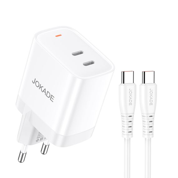 Caricabatterie ricarica rapida USB-C 30W con cavo USB-C - USB-C JB084 F4745 Jokade