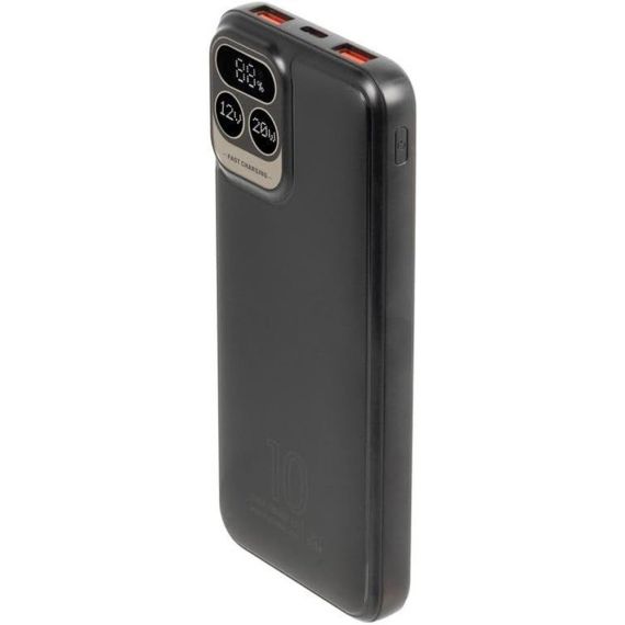 Power Bank 15000mAh 66W con display LED e 4 cavi integrati nero MOB270 