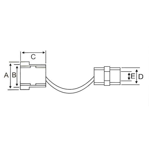 Boccola passacavo/fissacavo 7mm - nero 10376 FATO