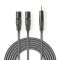 XLR Audio Cable | 2x Male to 3 Pin XLR-Male 3.5mm | 3.0m ND1175 Nedis