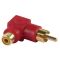 RCA Male - RCA Female 90 ° Angled Stereo Audio Adapter Red ND1690 Valueline