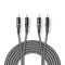 Stereo Audio Cable 2x Male RCA - 2x Male RCA 3.0 m Gray ND2545 Nedis