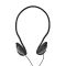 Wired Headphones 2.1m Round Cable Black Over-ear ND4560 Nedis