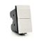 Doppio Pulsante 10A-250V bianco compatibile con serie Living International EL2130 