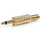 3.5mm Mono Male Jack Connector pack of 25 gold pieces ND2297 Nedis
