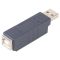 USB 2.0 Adapter A Male - B Female Gray A1076 Bandridge