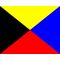 Bandiera numerica segnalazione nautica "0" 150x180cm A9242 