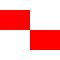 Bandiera nautica di segnalazione "U" Uniform 150x180cm FLAG032 
