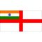 Bandiera della marina da guerra Repubblica dell'India 400x200cm FLAG239 