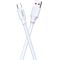 White charging and synchronization cable 1m 6A 120W USB Type C N035 Jokade