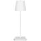 Rechargeable 3W dimmable LED table lamp in white metal EL3935 