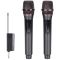 Pair of UHF rechargeable wireless microphones MIC099 