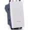 Pulsante unipolare bianco con spia compatibile Vimar Ark&eacute; EL236 