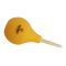 Rubber pump / bellows with long tip - yellow Q215 