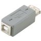 Adaptateur USB 2.0 USB A femelle - B femelle gris ND1035 Bandridge