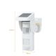 Sensore movimento PIR solare con sistema sonoro e flash LED Z604 