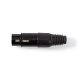 Connettore XLR Femmina a 3 pin XLR Nero ND4892 Nedis