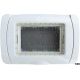 Placca idrobox IP55 3P bianca compatibile con Living International EL2162 