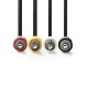 Cavo Video RCA 4x RCA maschio-maschio 2m nero ND6740 Valueline
