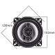 Coppia altoparlanti 4 vie con griglia 4" 250W 4 Ohm MF-1043 SP194 
