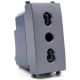 Presa bivalente 16A 250V grigio compatibile Vimar Arké EL188 