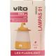 Torcia LED ricaricabile 25W 500Lm 6000K luce fredda EL366 Vito