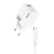 Single-port USB-A charger 5V/2.4A 12W EU Micro White KSC-1236 F4185 Kakusiga