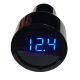 Cigarette lighter voltmeter 12-24V - Blue display T626 FATO