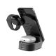 Stazione di Ricarica Wireless 3 in 1 con Supporto da Scrivania 15W F4690 Kakusiga